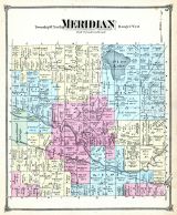 Meridian Township, Okemos P.O., Pine Lake, Ingham County 1874 with Lansing